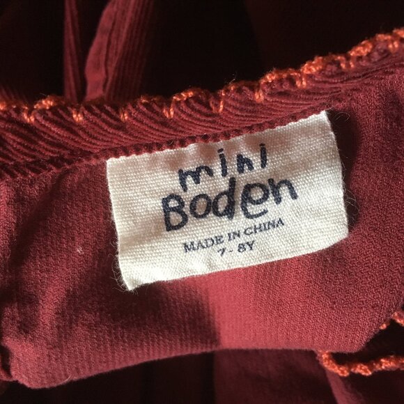 Mini Boden smocked corduroy dress 7-8Y - Picture 2 of 9